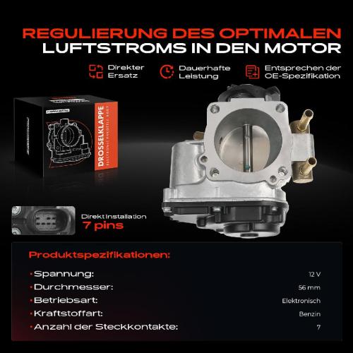 1x Drosselklappe Drosselklappenstutzen für VW Polo Seat Cordoba Vario Ibiza II 1.6L Bild 1x Drosselklappe Drosselklappenstutzen für VW Polo Seat Cordoba Vario Ibiza II 1.6L