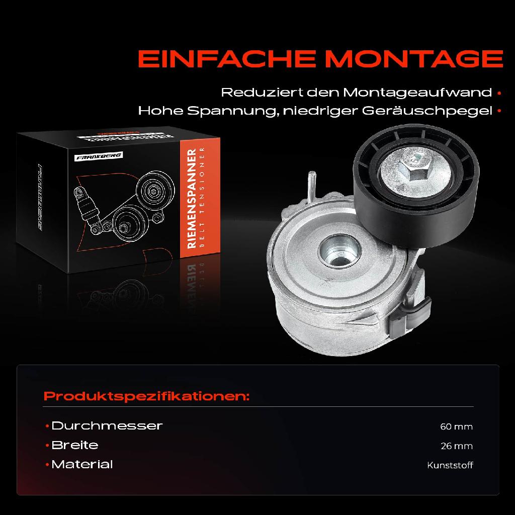 1x Spannrolle Riemenspanner für Citroën Berlingo Xsara Peugeot Expert Partner Fiat