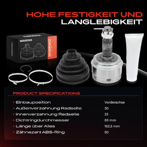 1x Antriebswelle Gelenksatz Vorderachse für Mitsubishi Pajero II V3 W Pajero III V6W Bild 1x Antriebswelle Gelenksatz Vorderachse für Mitsubishi Pajero II V3 W Pajero III V6W