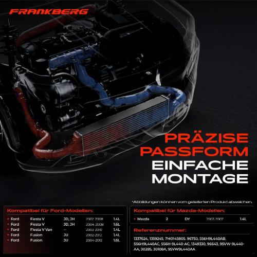 1x Ladeluftkühler Turbokühler für Ford Fiesta V Van Fusion JD JU Mazda 2 1.4L 1.6L Bild 1x Ladeluftkühler Turbokühler für Ford Fiesta V Van Fusion JD JU Mazda 2 1.4L 1.6L