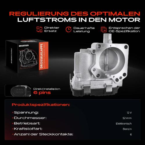 Frankberg 1x Drosselklappe Drosselklappenstutzen für VW Golf Polo Audi A1 A3 Seat Leon Skoda Bild Frankberg 1x Drosselklappe Drosselklappenstutzen für VW Golf Polo Audi A1 A3 Seat Leon Skoda