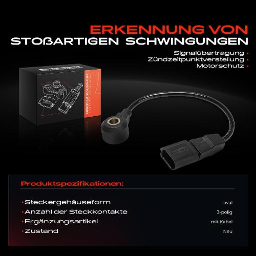 1x Klopfsensor Klopfgeber für VW Golf 5 Passat EOS Touran Jetta 3 Audi A3 2.0L Bild 1x Klopfsensor Klopfgeber für VW Golf 5 Passat EOS Touran Jetta 3 Audi A3 2.0L