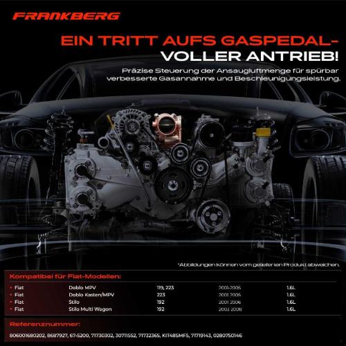 1x Drosselklappe Drosselklappenstutzen für Fiat Doblo Stilo Multi Wagon 1.6L 2001-2008 Bild 1x Drosselklappe Drosselklappenstutzen für Fiat Doblo Stilo Multi Wagon 1.6L 2001-2008