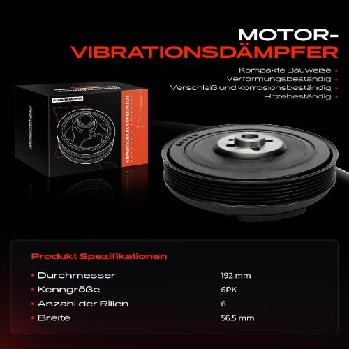 1x Riemenscheibe Kurbelwelle für VW Transporter IV Crafter 30-35 Bus 2E Audi A6 4A2 Bild 1x Riemenscheibe Kurbelwelle für VW Transporter IV Crafter 30-35 Bus 2E Audi A6 4A2