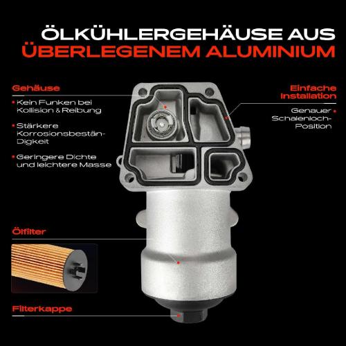 1x ÖlkühlerÖlfilter für VW Golf 6 Transporter T5 T6 Polo Passat Crafter Audi A4 A6 Bild 1x ÖlkühlerÖlfilter für VW Golf 6 Transporter T5 T6 Polo Passat Crafter Audi A4 A6