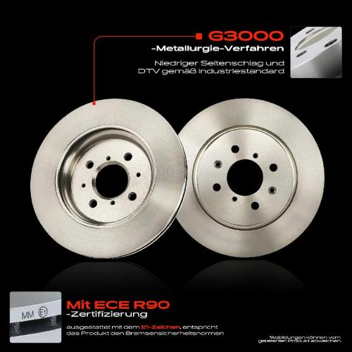 2x Bremsscheiben Vorderachse für Suzuki Swift IV FZ NZ 1.2L Bj ab 2010 Bild 2x Bremsscheiben Vorderachse für Suzuki Swift IV FZ NZ 1.2L Bj ab 2010