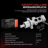 1x Hauptbremszylinder Bremszylinder für Opel Agila A H00 Suzuki Wagon MM