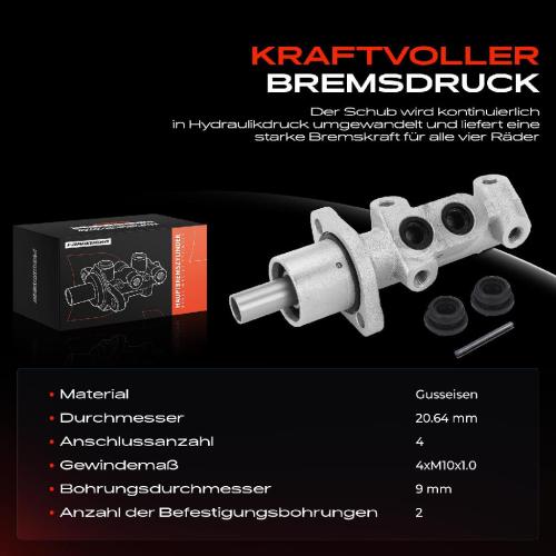 1x Hauptbremszylinder Bremszylinder für Opel Agila A H00 Suzuki Wagon MM Bild 1x Hauptbremszylinder Bremszylinder für Opel Agila A H00 Suzuki Wagon MM