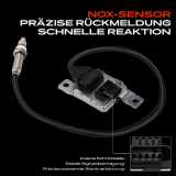 1x Nox Sensor Nitrogen Oxide Lamdasonde Katalysator für VW Touareg CR7 RC8 Audi Q7 Q8 4M_