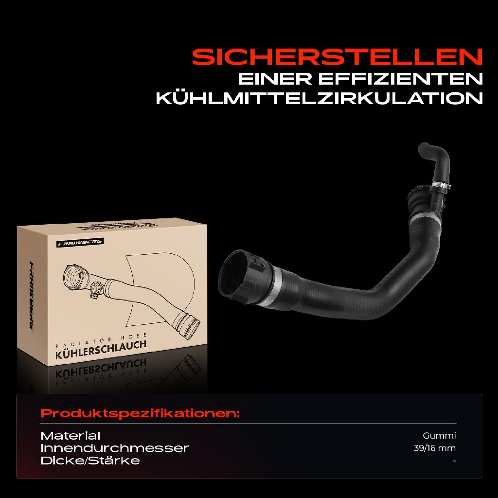 1x Kühlerschlauch Kühlwasserschlauch für BMW 3er 3er Touring E46 320d 2.0L 1998-2005