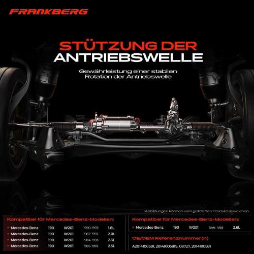 1x Lagerung Gelenkwelle Kardanwellenlager für Mercedes-Benz 190 W201 2.0L 1.8L 2.6L Bild 1x Lagerung Gelenkwelle Kardanwellenlager für Mercedes-Benz 190 W201 2.0L 1.8L 2.6L