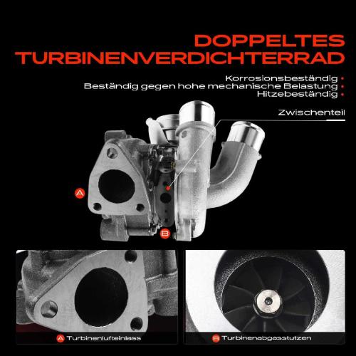 Frankberg 1x Abgasturbolader für Toyota Avensis Liftback Station Wagon Stufenheck Corolla Kombi Verso Bild Frankberg 1x Abgasturbolader für Toyota Avensis Liftback Station Wagon Stufenheck Corolla Kombi Verso