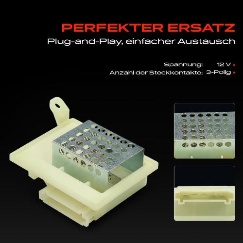 1x Widerstand Vorwiderstand Gebläsemotor für Mercedes-Benz Vito/Mixto Kasten W639 Bild 1x Widerstand Vorwiderstand Gebläsemotor für Mercedes-Benz Vito/Mixto Kasten W639