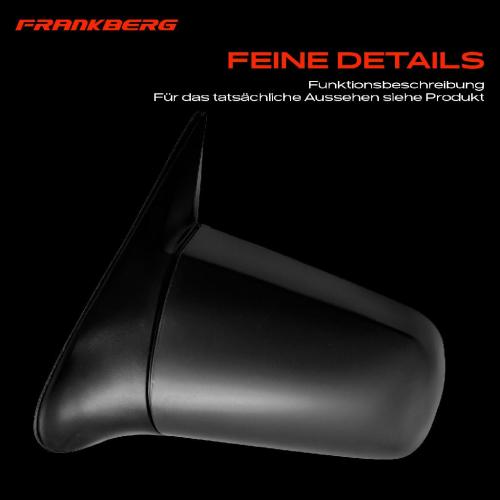 Frankberg 1x Außenspiegel Links für Opel Vectra A J89 1.4L 1.6L 1.7L 1.8L 2.0L 2.5L 1988-1995 Bild Frankberg 1x Außenspiegel Links für Opel Vectra A J89 1.4L 1.6L 1.7L 1.8L 2.0L 2.5L 1988-1995