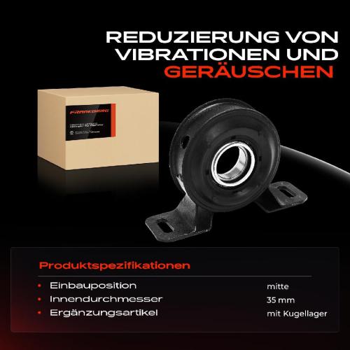 1x Lagerung Gelenkwelle Kardanwellenlager für Ford Transit Bus FA FF FM Tourneo Bild 1x Lagerung Gelenkwelle Kardanwellenlager für Ford Transit Bus FA FF FM Tourneo