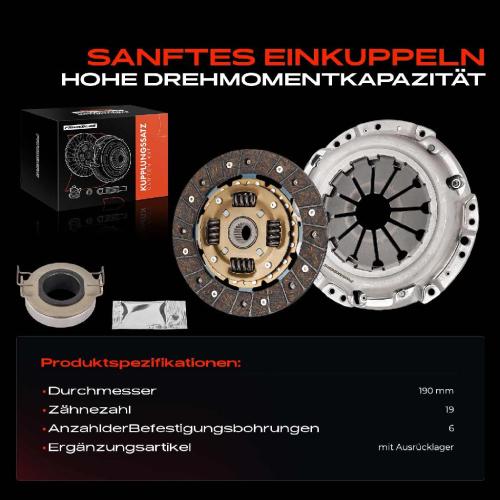 1x Kupplungssatz für Citroën C1 PM PN Peugeot 107 PM PN Toyota Aygo B1 1.0L Bild 1x Kupplungssatz für Citroën C1 PM PN Peugeot 107 PM PN Toyota Aygo B1 1.0L