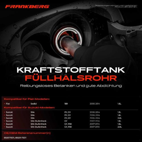 1x Kraftstoffeinfüllrohr Einfüllstutzen für Suzuki SX4 EY GY Fiat 1.5L 1.6L Bild 1x Kraftstoffeinfüllrohr Einfüllstutzen für Suzuki SX4 EY GY Fiat 1.5L 1.6L