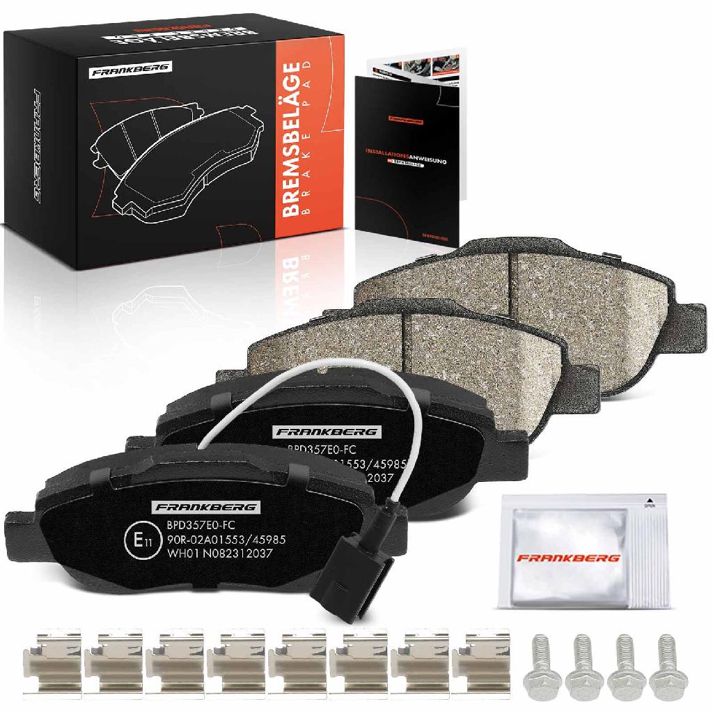 4x Bremsbeläge Vorderachse für Fiat 500 C Fiorino MPV Kasten/MPV Grande Punto Van 2007-2025