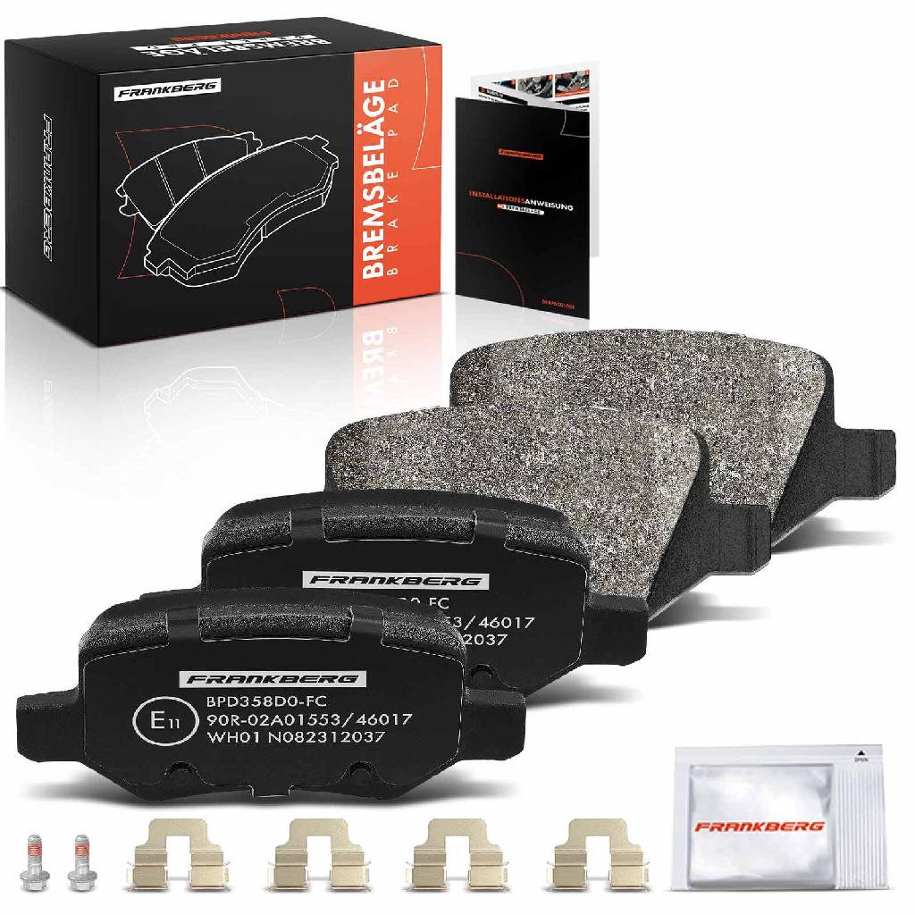 4x Bremsbeläge Hinterachse für Mercedes-Benz A-Klasse W169 B-Klasse W245 1.5L 1.7L 2004-2012