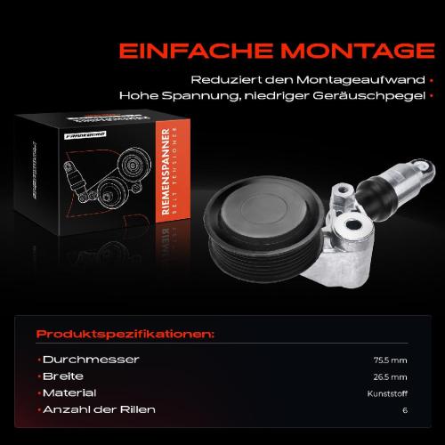 1x Spannrolle Riemenspanner für VW T4 LT 28-35 II LT 28-46 II 2.5L Bild 1x Spannrolle Riemenspanner für VW T4 LT 28-35 II LT 28-46 II 2.5L