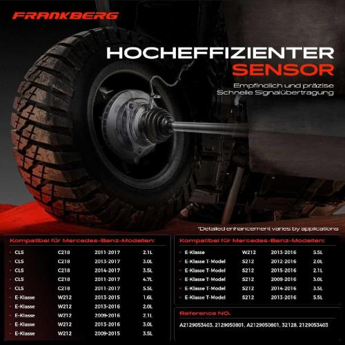 Frankberg 1x ABS Sensor Vorderachse rechts für Mercedes-Benz Sprinter 3,5-T B906 5-T 2.2L 2.1L 1.8L 3.0L 2006-2018 Bild Frankberg 1x ABS Sensor Vorderachse rechts für Mercedes-Benz Sprinter 3,5-T B906 5-T 2.2L 2.1L 1.8L 3.0L 2006-2018
