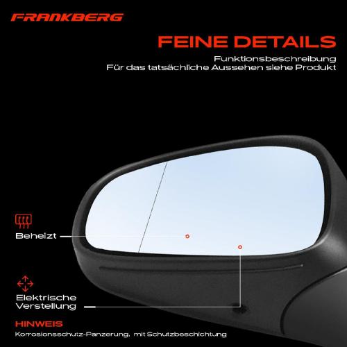 1x Außenspiegel Links für Alfa Romeo Mito 955 0.9L 1.2L 1.4L 1.6L 2008-2018 Bild 1x Außenspiegel Links für Alfa Romeo Mito 955 0.9L 1.2L 1.4L 1.6L 2008-2018