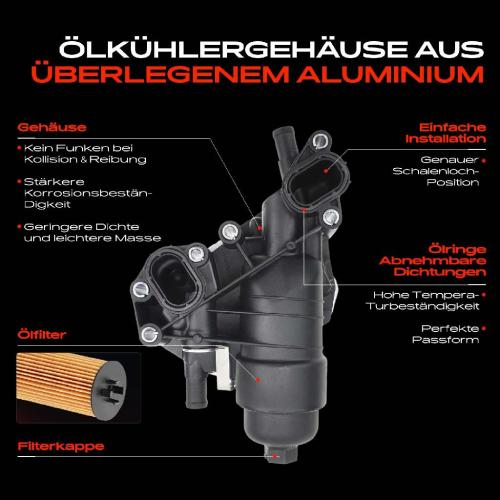 Frankberg 1x ÖlkühlerÖlfilter für Mercedes-Benz Vito W447 Opel Vivaro B Renault Bild Frankberg 1x ÖlkühlerÖlfilter für Mercedes-Benz Vito W447 Opel Vivaro B Renault