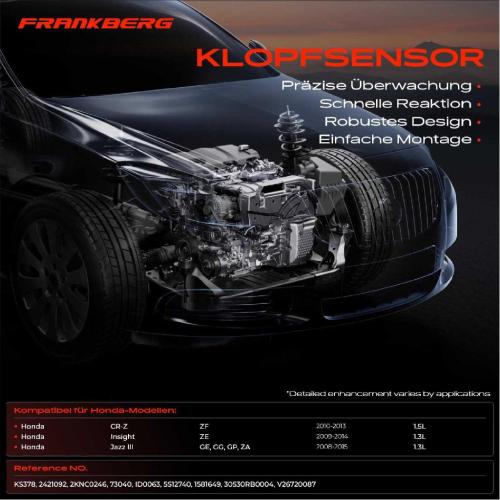 1x Klopfsensor Klopfgeber für Honda CR-Z ZF Jazz III GE Insight ZE 1.3L Bild 1x Klopfsensor Klopfgeber für Honda CR-Z ZF Jazz III GE Insight ZE 1.3L