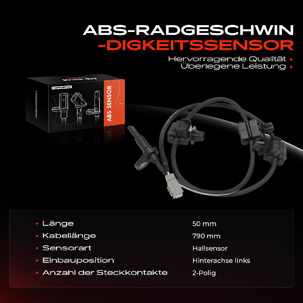 1x ABS Sensor Hinterachse links für Subaru Tribeca B9 3.0L 3.6L Bj ab 2005