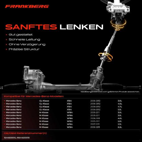 1x Gelenk Lenkwelle Lenksäule für Mercedes-Benz GL-Klasse	X164 M-Klasse W164 2005-2011 Bild 1x Gelenk Lenkwelle Lenksäule für Mercedes-Benz GL-Klasse	X164 M-Klasse W164 2005-2011
