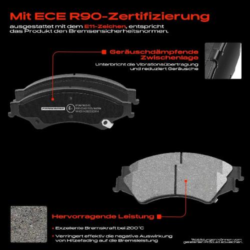 4x Bremsbeläge Vorderachse für Land Rover Discovery II L318 Range I P38A 1992-2004 Bild 4x Bremsbeläge Vorderachse für Land Rover Discovery II L318 Range I P38A 1992-2004