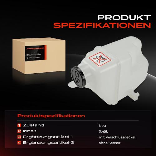 Frankberg 1x Ausgleichsbehälter Kühlmittelbehälter für MINI Mini R50 R53 Cabriolet R52 1.6L Bild Frankberg 1x Ausgleichsbehälter Kühlmittelbehälter für MINI Mini R50 R53 Cabriolet R52 1.6L