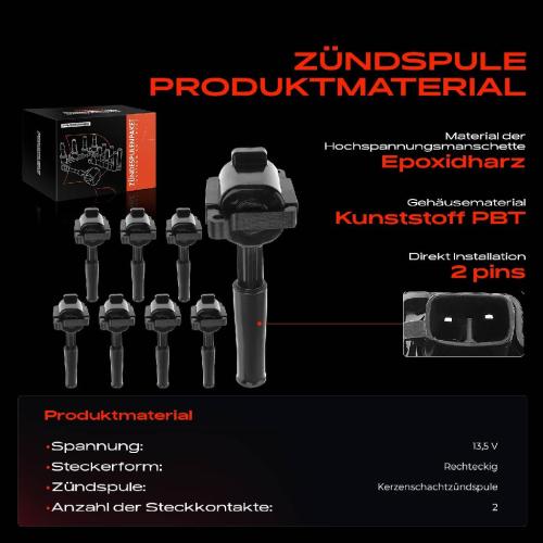 8x Zündmodul Zündspule für Jaguar XJ X308 XK8 Convertible X100 XK8 Coupe 3.2L 4.0L 1997-1999 Bild 8x Zündmodul Zündspule für Jaguar XJ X308 XK8 Convertible X100 XK8 Coupe 3.2L 4.0L 1997-1999