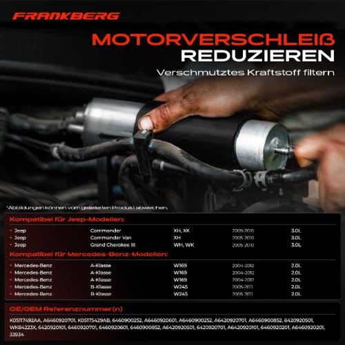 1x Kraftstofffilter für Mercedes-Benz W169 W203 W204 W211 W164 S211 W639 B906 Jeep Bild 1x Kraftstofffilter für Mercedes-Benz W169 W203 W204 W211 W164 S211 W639 B906 Jeep