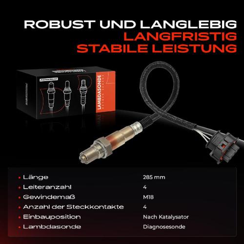 Frankberg 1x Lambdasonde Diagnosesonde Nach Katalysator für Chevrolet Aveo T300 Trax Opel Mokka J13 Bild Frankberg 1x Lambdasonde Diagnosesonde Nach Katalysator für Chevrolet Aveo T300 Trax Opel Mokka J13