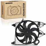 Frankberg 1x Motorkühller Einfachlüfter mit Kühlerlüfterrahmen Renault Kangoo KC0/1 FC0/1 1.5L 1.9L