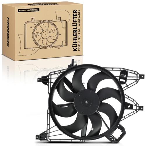 Frankberg 1x Motorkühller Einfachlüfter mit Kühlerlüfterrahmen Renault Kangoo KC0/1 FC0/1 1.5L 1.9L Bild Frankberg 1x Motorkühller Einfachlüfter mit Kühlerlüfterrahmen Renault Kangoo KC0/1 FC0/1 1.5L 1.9L