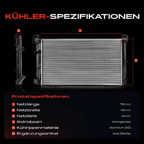 Frankberg 1x Kühler Wasserkühler Motorkühler für Nissan Interstar Opel Movano Renault Master Bild Frankberg 1x Kühler Wasserkühler Motorkühler für Nissan Interstar Opel Movano Renault Master