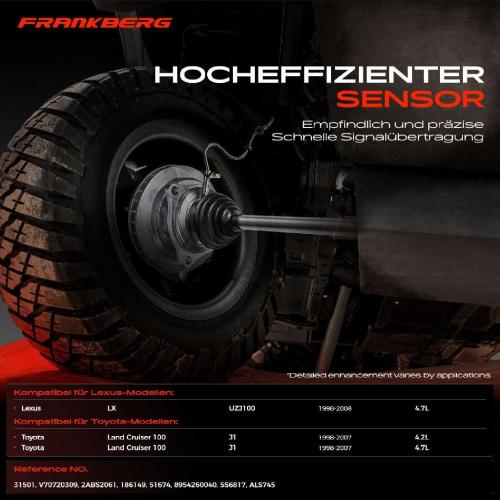 1x ABS Sensor Vorderachse rechts für Lexus LX UZJ100 Toyota Land Cruiser 100 J1 4.7L 4.2L 1998-2008 Bild 1x ABS Sensor Vorderachse rechts für Lexus LX UZJ100 Toyota Land Cruiser 100 J1 4.7L 4.2L 1998-2008