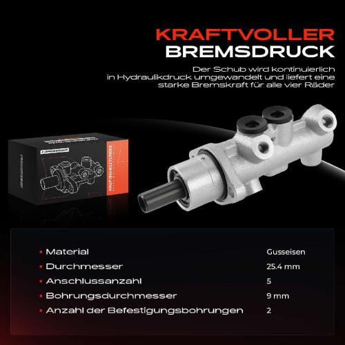 1x Hauptbremszylinder Bremszylinder für Nissan Interstar Opel Movano Renault Master Bild 1x Hauptbremszylinder Bremszylinder für Nissan Interstar Opel Movano Renault Master