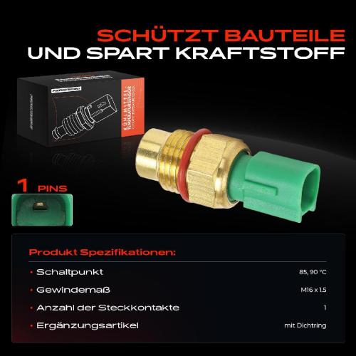 1x Temperaturschalter Kühlerlüfter für Daihatsu Terios YRV Toyota Yaris 1.0L-1.5L Bild 1x Temperaturschalter Kühlerlüfter für Daihatsu Terios YRV Toyota Yaris 1.0L-1.5L