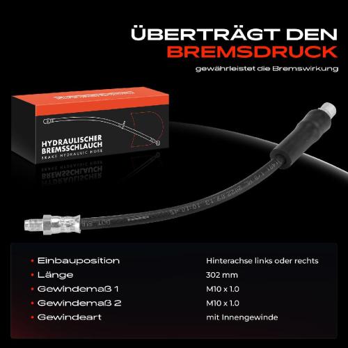 1x Bremsschlauch Bremsschläuche Hinterachse Links oder Rechts für BMW 7er E38 725 730 740 750 Bild 1x Bremsschlauch Bremsschläuche Hinterachse Links oder Rechts für BMW 7er E38 725 730 740 750