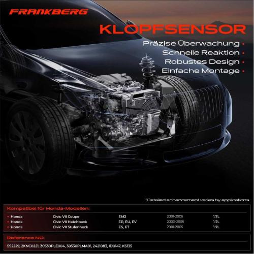 1x Klopfsensor Klopfgeber für Honda Civic 7 EM EP EU EV ES ET 1.7L 2000-2005 Bild 1x Klopfsensor Klopfgeber für Honda Civic 7 EM EP EU EV ES ET 1.7L 2000-2005