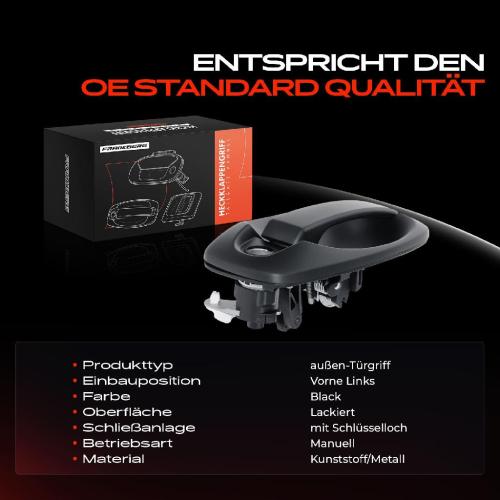 1x Türgriff Vorne Links außen für Citroën Nemo Kasten Kombi Fiat Fiorino MPV Kasten/MPV Qubo Peugeot Bild 1x Türgriff Vorne Links außen für Citroën Nemo Kasten Kombi Fiat Fiorino MPV Kasten/MPV Qubo Peugeot