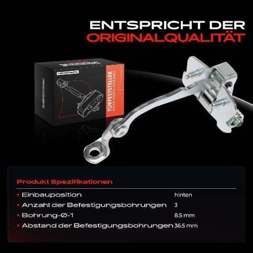 1x Türfeststeller Türfangband Türstopper Hinten für Peugeot 206 SW Schrägheck Van 2A/C Bild 1x Türfeststeller Türfangband Türstopper Hinten für Peugeot 206 SW Schrägheck Van 2A/C