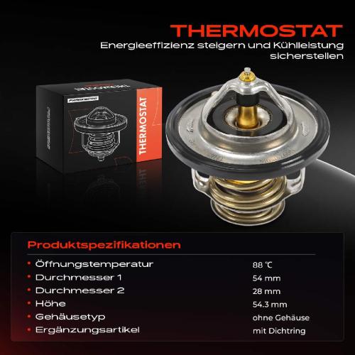1x Thermostat Kühlmittel für Hyundai H-1 Cargo H-1 Travel KIA K2500 Bild 1x Thermostat Kühlmittel für Hyundai H-1 Cargo H-1 Travel KIA K2500