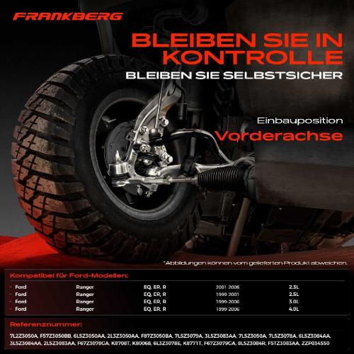 1x Querlenker Satz Vorderachse für Ford Ranger EQ ER R 2.3L 2.5L 3.0L 4.0L 1999-2006 Bild 1x Querlenker Satz Vorderachse für Ford Ranger EQ ER R 2.3L 2.5L 3.0L 4.0L 1999-2006