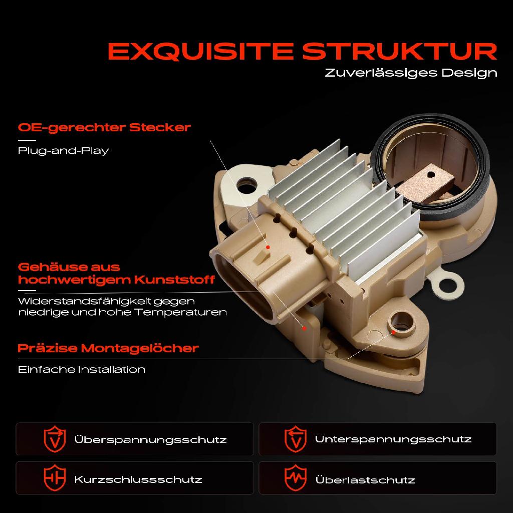 1x Lichtmaschinenregler Generatorregler für Mazda 3 Stufenheck 6 Kombi CX-5 GJ GL
