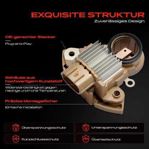 Frankberg 1x Lichtmaschinenregler Generatorregler für Mazda 3 Stufenheck 6 Kombi CX-5 GJ GL Bild Frankberg 1x Lichtmaschinenregler Generatorregler für Mazda 3 Stufenheck 6 Kombi CX-5 GJ GL