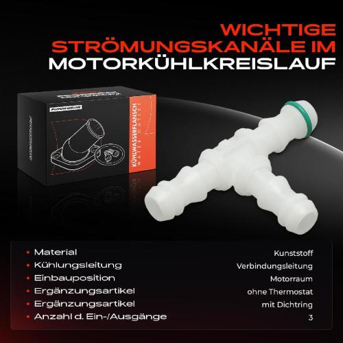 1x Kühlmittelflansch Wasserauslass für Audi A6 Q2 Q3 Skoda Fabia II Karoq Octavia Bild 1x Kühlmittelflansch Wasserauslass für Audi A6 Q2 Q3 Skoda Fabia II Karoq Octavia